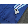 Argentina Full Zip Jacket Long Sleeve Soccer Training Coat Blue