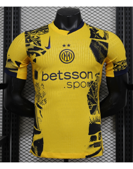 Inter Milan 2024/25 Away Replica Custom Jersey - Yellow