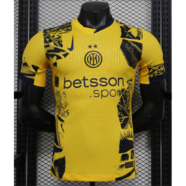 Inter Milan 2024/25 Away Replica Custom Jersey - Yellow