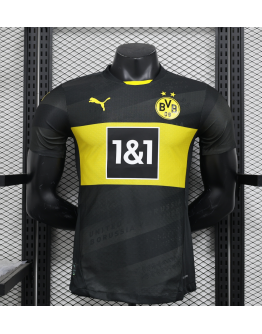 Dortmund 2024/25 Away Replica Custom Jersey - Black_Yellow