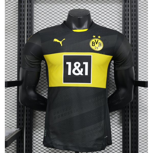 Dortmund 2024/25 Away Replica Custom Jersey - Black_Yellow