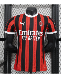 AC Milan 2024/25 Home Replica Custom Jersey - Red