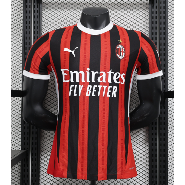 AC Milan 2024/25 Home Replica Custom Jersey - Red