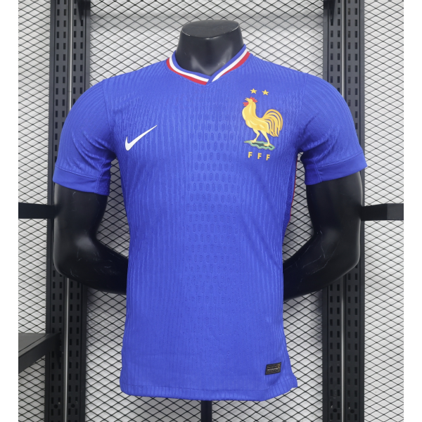 France Nation Men's 2024/25 Home Replica Custom Jersey - Blue