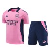 Arsenal Adult Short Sleeve Training Suit Pink