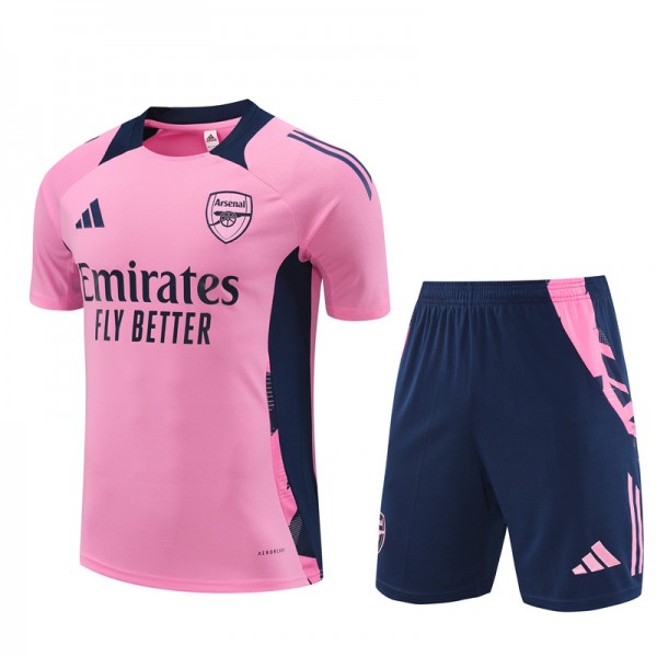 Arsenal Adult Short Sleeve Training Suit Pink