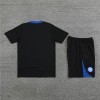 Inter Milan Adult Short Sleeve Training Suit Black