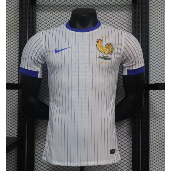 France Nation Men's 2024/25 Away Replica Custom Jersey - White