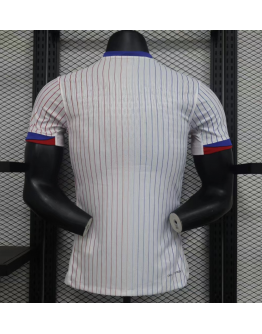 France Nation Men's 2024/25 Away Replica Custom Jersey - White