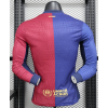 Barcelona 2024/25 Home Replica Long Sleeve Custom Jersey - Red