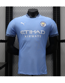 Manchester City 2024/25 Home Replica Custom Jersey - Blue