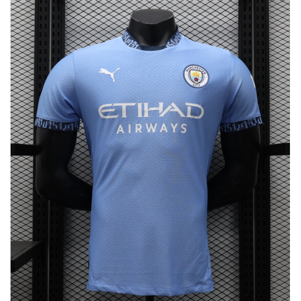 Manchester City 2024/25 Home Replica Custom Jersey - Blue