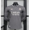 Real Madrid 2024/25 Away Long Sleeve Replica Custom Jersey - Grey