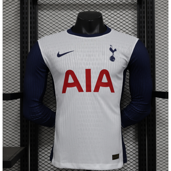 Tottenham 2024/25 Home Long Sleeve Replica Custom Jersey - White