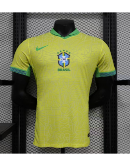 Brazil 2024/25 Home Replica Custom Jersey - Yellow