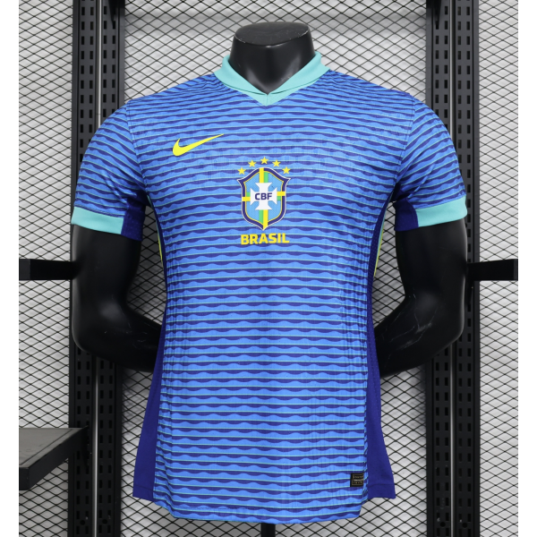 Brazil 2024/25 Away Replica Custom Jersey - Deep Blue