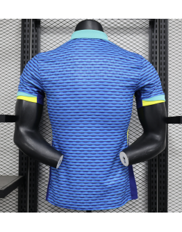 Brazil 2024/25 Away Replica Custom Jersey - Deep Blue