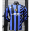 Intel Milan 2024/25 Home Long Sleeve Replica Custom Jersey - Blue