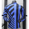 Intel Milan 2024/25 Home Long Sleeve Replica Custom Jersey - Blue