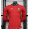 Portugal 2024/25 Home Long Sleeve Replica Custom Jersey - Red