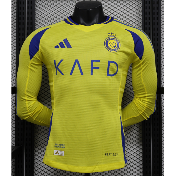 Riyadh 2024/25 Home Long Sleeve Replica Custom Jersey - Yellow