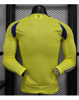 Riyadh 2024/25 Home Long Sleeve Replica Custom Jersey - Yellow