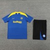 Inter Milan Adult Short Sleeve Training Suit Blue