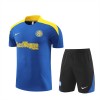 Inter Milan Adult Short Sleeve Training Suit Blue