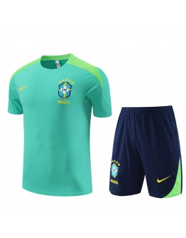 Brazil Adult Short Sleeve Training Suit Green