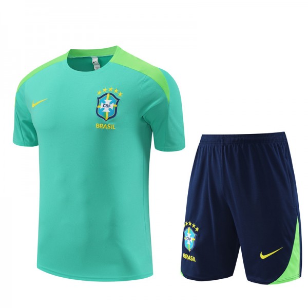 Brazil Adult Short Sleeve Training Suit Green