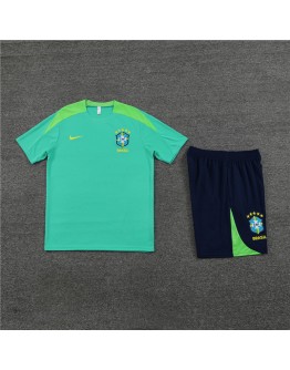 Brazil Adult Short Sleeve Training Suit Green