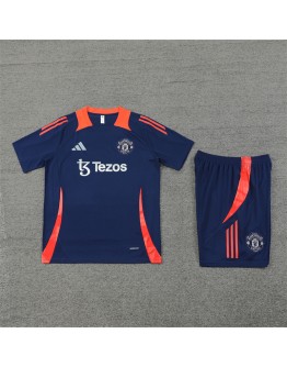 Manchester United Adult Short Sleeve Training Suit Blue