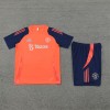 Real Madrid Adult Short Sleeve Training Suit Orange