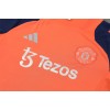 Real Madrid Adult Short Sleeve Training Suit Orange