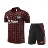 Manchester United Adult Short Sleeve Training Suit Red