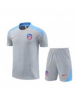 Atletico Madrid Adult Short Sleeve Training Suit Grey