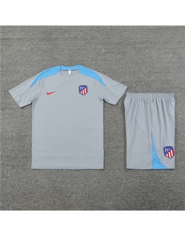 Atletico Madrid Adult Short Sleeve Training Suit Grey