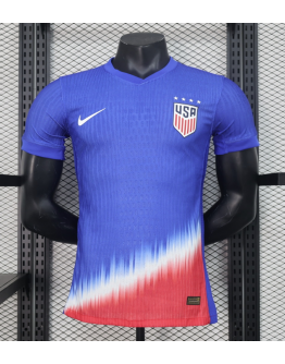 USA 2024/25 Away Replica Custom Jersey - Blue