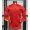 Spain 2024/25 Home Long Sleeve Replica Custom Jersey - Red