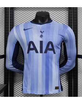 Tottenham Hotspur 2024/25 Long Sleeve Away Replica Custom Jersey - Grey