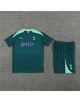 Tottenham Hotspur Adult Short Sleeve Training Suit Dark Green