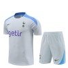 Tottenham Hotspur Adult Short Sleeve Training Suit Light Grey