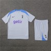 Tottenham Hotspur Adult Short Sleeve Training Suit Light Grey