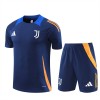 Juventus Adult Short Sleeve Training Suit Dark Blue