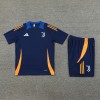 Juventus Adult Short Sleeve Training Suit Dark Blue