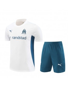 Marseille  Adult Short Sleeve Training Suit Light White