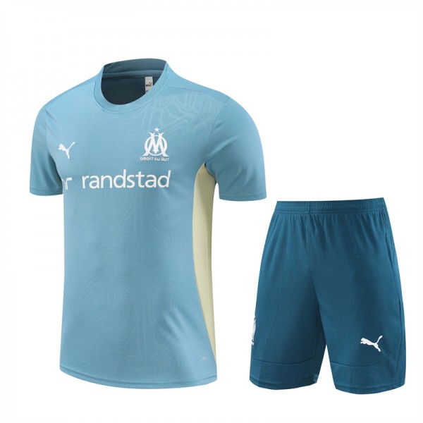 Marseille  Adult Short Sleeve Training Suit Blue