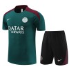 Paris Adult Short Sleeve Training Suit Green