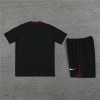 Paris  Adult Short Sleeve Training Suit Black