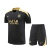 Paris Adult Short Sleeve Training Suit Gold-Black